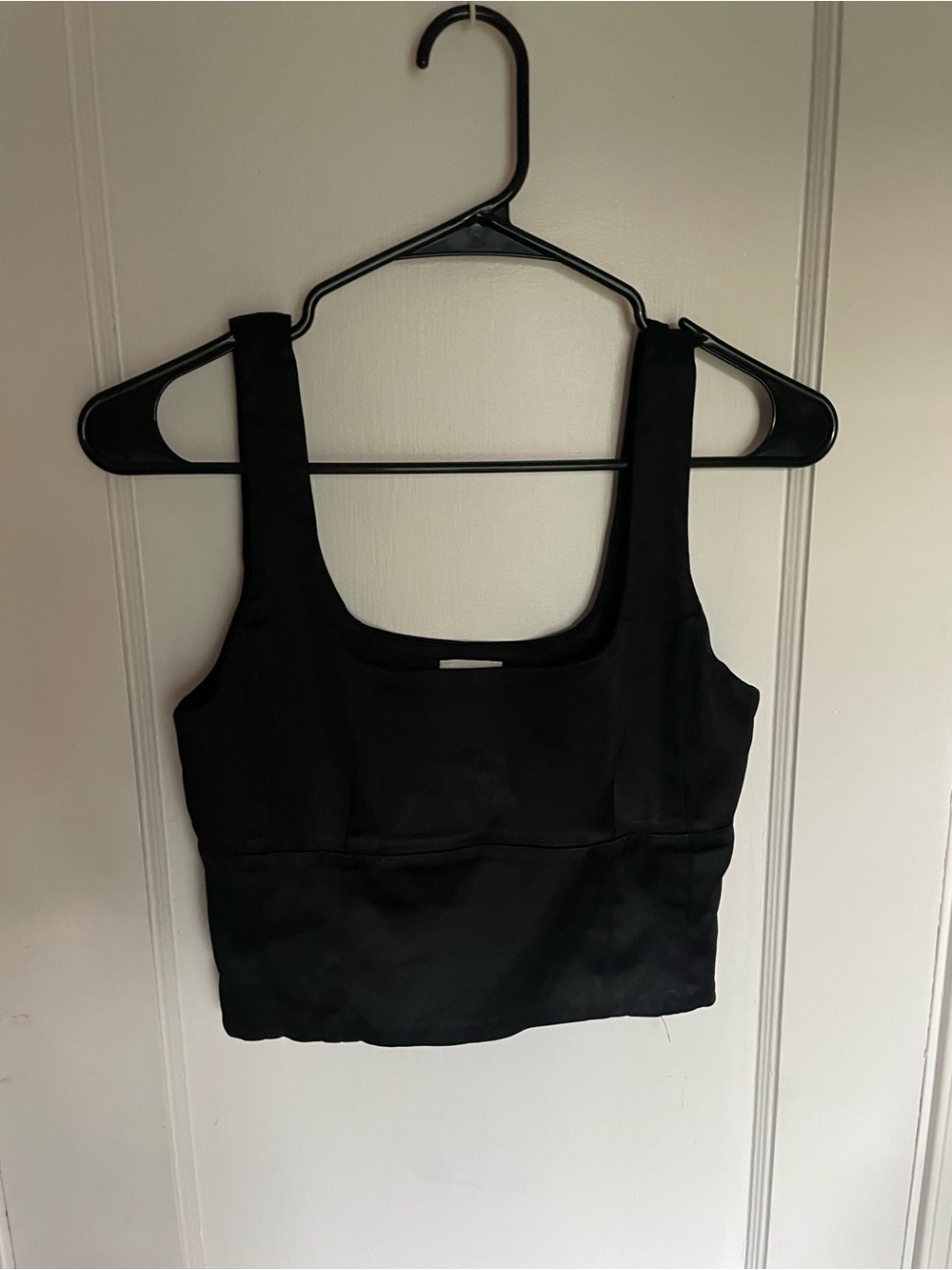 Wilfred Aritzia Shine Satin Bustier in Black Size XS